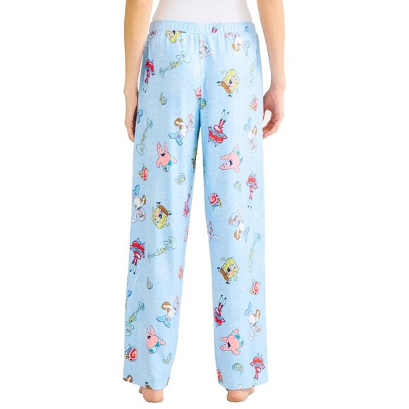 SpongeBob SquarePants Womens Lounge Pajama Sleep Pants With Pockets Large - Picture 2 of 7